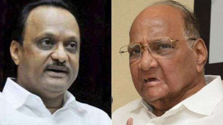 Ajit Pawar and Sharad Pawar Ajit Pawar and Sharad Pawar- India TV