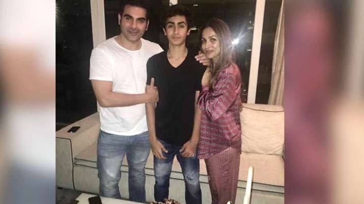 Arbaaz Khan and Malaika Arora with son Arbaaz Khan and Malaika Arora with son- India TV