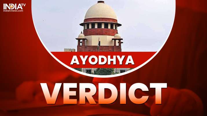 Ayodhya verdict Ayodhya verdict - India TV