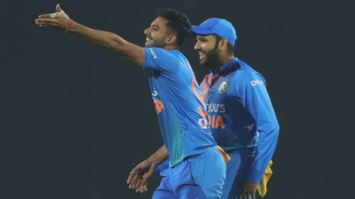 Deepak Chahar, Rohit Sharma, Jasprit Bumrah, India vs Bangladesh 2019, India vs Bangladesh t20i Seri Deepak Chahar, Rohit Sharma, Jasprit Bumrah, India vs Bangladesh 2019, India vs Bangladesh t20i Seri- India TV