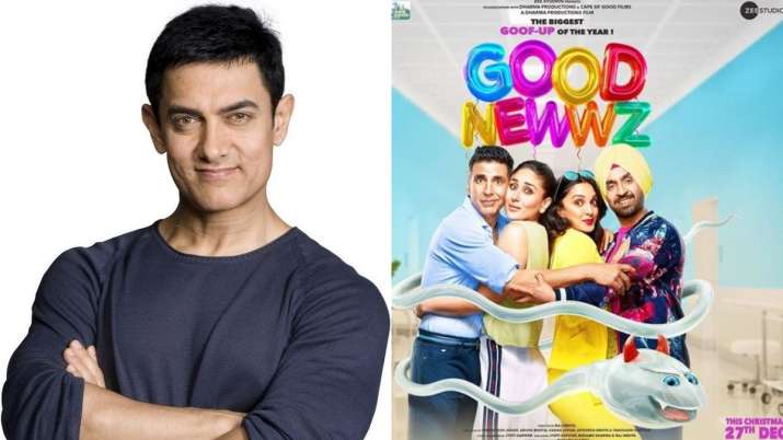 aamir khan shares good newwz tariler aamir khan shares good newwz tariler- India TV