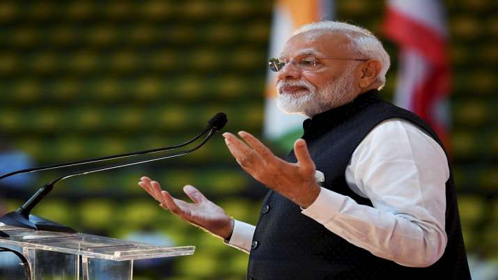 Prime Minister Narendra Modi gestures while addressing the crowd during the 'Sawasdee PM Modi’ event Prime Minister Narendra Modi gestures while addressing the crowd during the 'Sawasdee PM Modi’ event- India TV Paisa