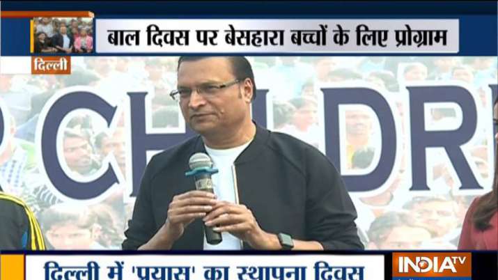 India TV Editor-in-Chief and Chairman Rajat Sharma attends the 31st foundation day of NGO-Prayas as India TV Editor-in-Chief and Chairman Rajat Sharma attends the 31st foundation day of NGO-Prayas as - India TV