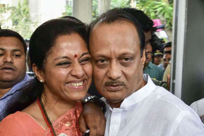 NCP leaders Supriya Sule and Ajit Pawar NCP leaders Supriya Sule and Ajit Pawar- India TV