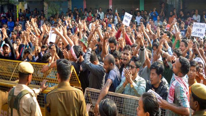 CAB Protest in North east CAB Protest in North east- India TV