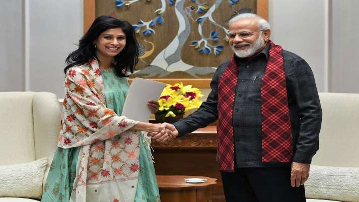 Economic Counsellor at the IMF Gita Gopinath met PM Modi Economic Counsellor at the IMF Gita Gopinath met PM Modi- India TV Paisa