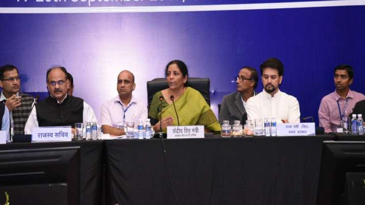 GST Council to meet on Wed amidst talk of rate hike to meet revenue shortfall GST Council to meet on Wed amidst talk of rate hike to meet revenue shortfall- India TV Paisa