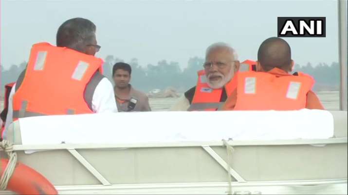 Narendra Modi, Ganga, Atal ghat, Kanpur Narendra Modi, Ganga, Atal ghat, Kanpur- India TV