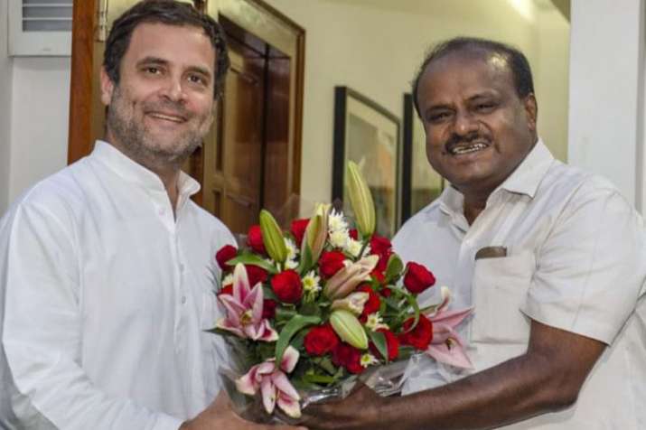 Rahul Gandhi and Kumaraswamy (File photo) Rahul Gandhi and Kumaraswamy (File photo)- India TV