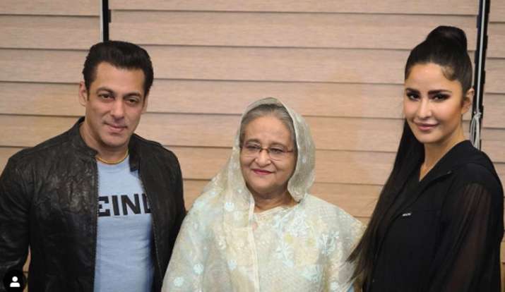 Salman Khan Katrina Kaif with Sheikh Hasina Salman Khan Katrina Kaif with Sheikh Hasina- India TV
