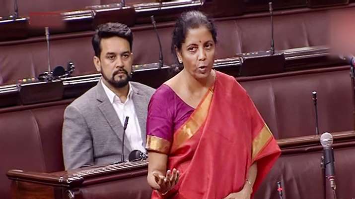 Union Finance Minister Nirmala Sitharaman speaks in the Rajya Sabha during the Winter Session of Par Union Finance Minister Nirmala Sitharaman speaks in the Rajya Sabha during the Winter Session of Par- India TV Paisa