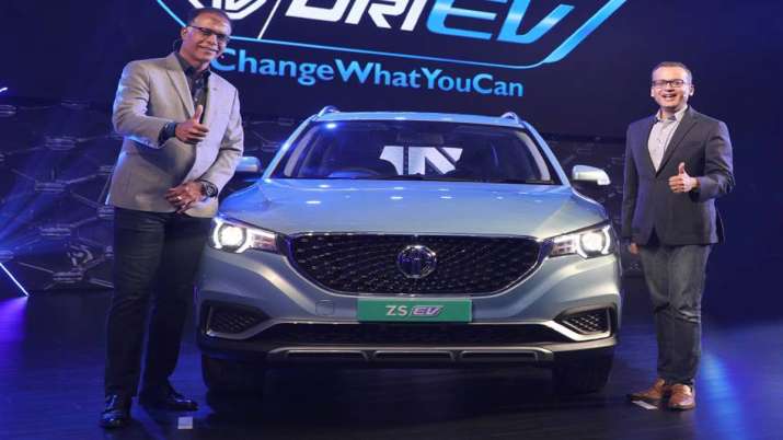 MG Motors' launches electric internet SUV ZS EV in India MG Motors' launches electric internet SUV ZS EV in India- India TV Paisa