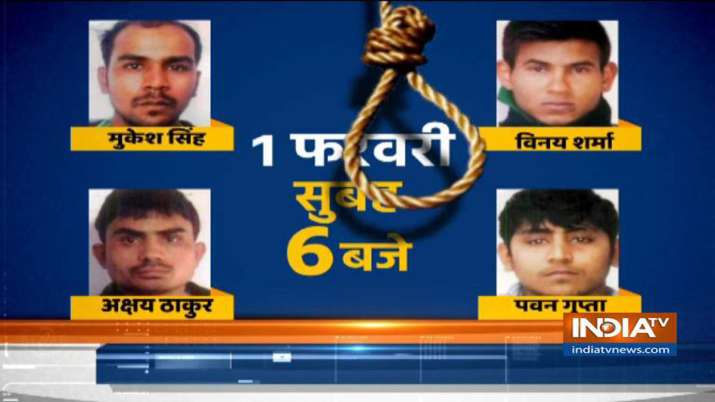 Fresh Death warrant of Nirbhaya Convicts, to be hanged on Feb 1st Fresh Death warrant of Nirbhaya Convicts, to be hanged on Feb 1st - India TV