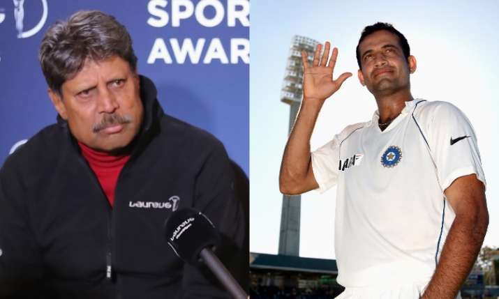 Kapil Dev and Irfan Pathan Kapil Dev and Irfan Pathan- India TV