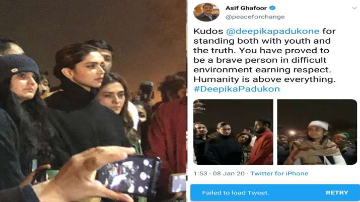 Ghafoor Tweet on Deepika Ghafoor Tweet on Deepika- India TV