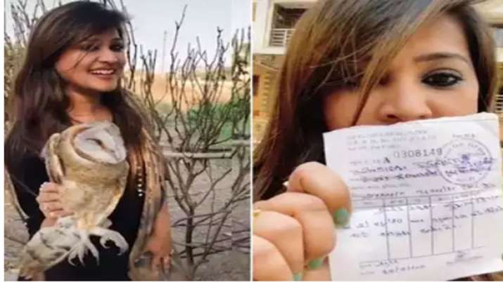 girl penalized for making video with owl girl penalized for making video with owl - India TV